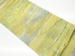 引箔抽象霞模様織出し袋帯